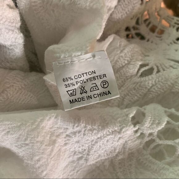 Dévastée White Floral Patterned Blouse - Picture 4 of 4